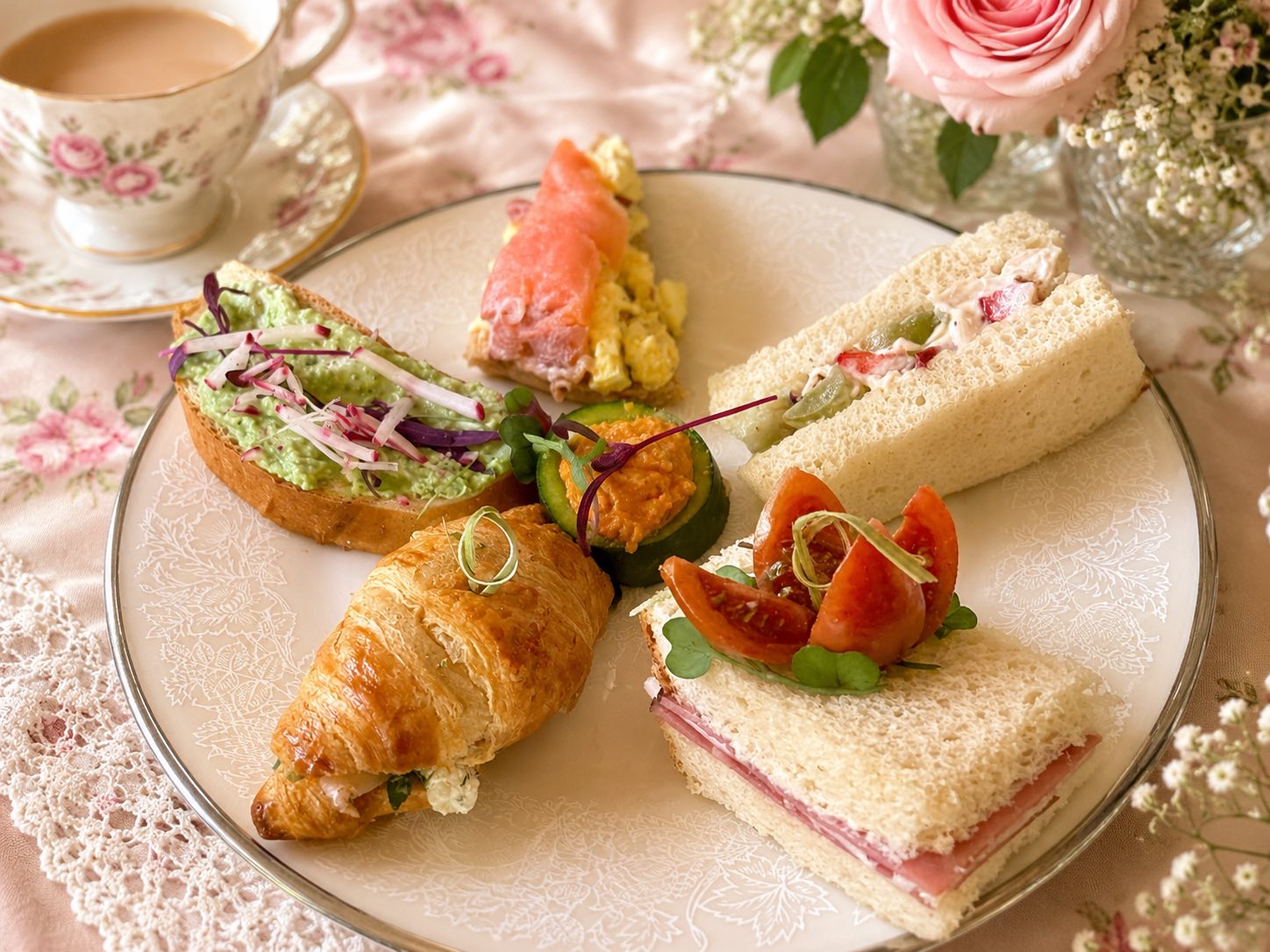 Tea room event setting